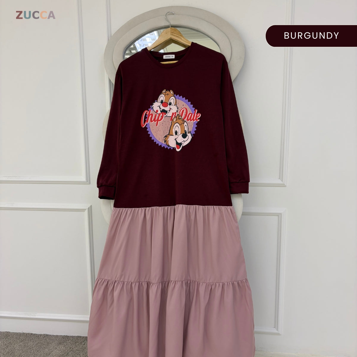 ZUCCA KIARA KASUAL WOMEN LONG RUFFLE DRESS - MA262