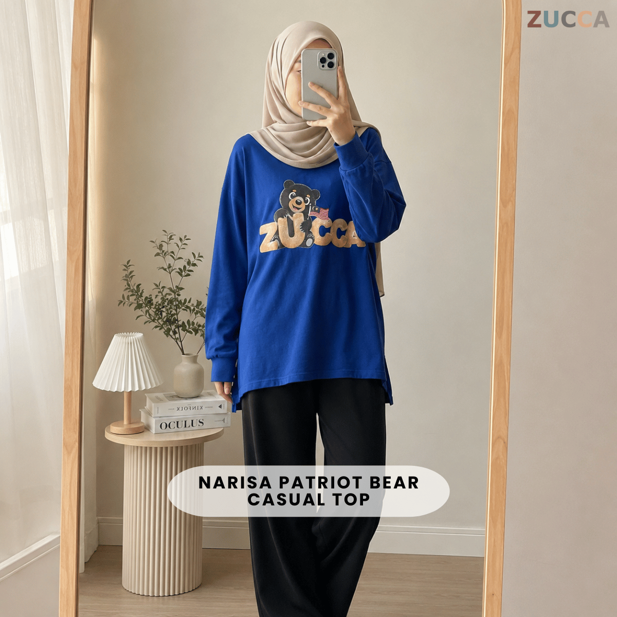 ZUCCA NARISA PATRIOT BEAR CASUAL TOP-MA267
