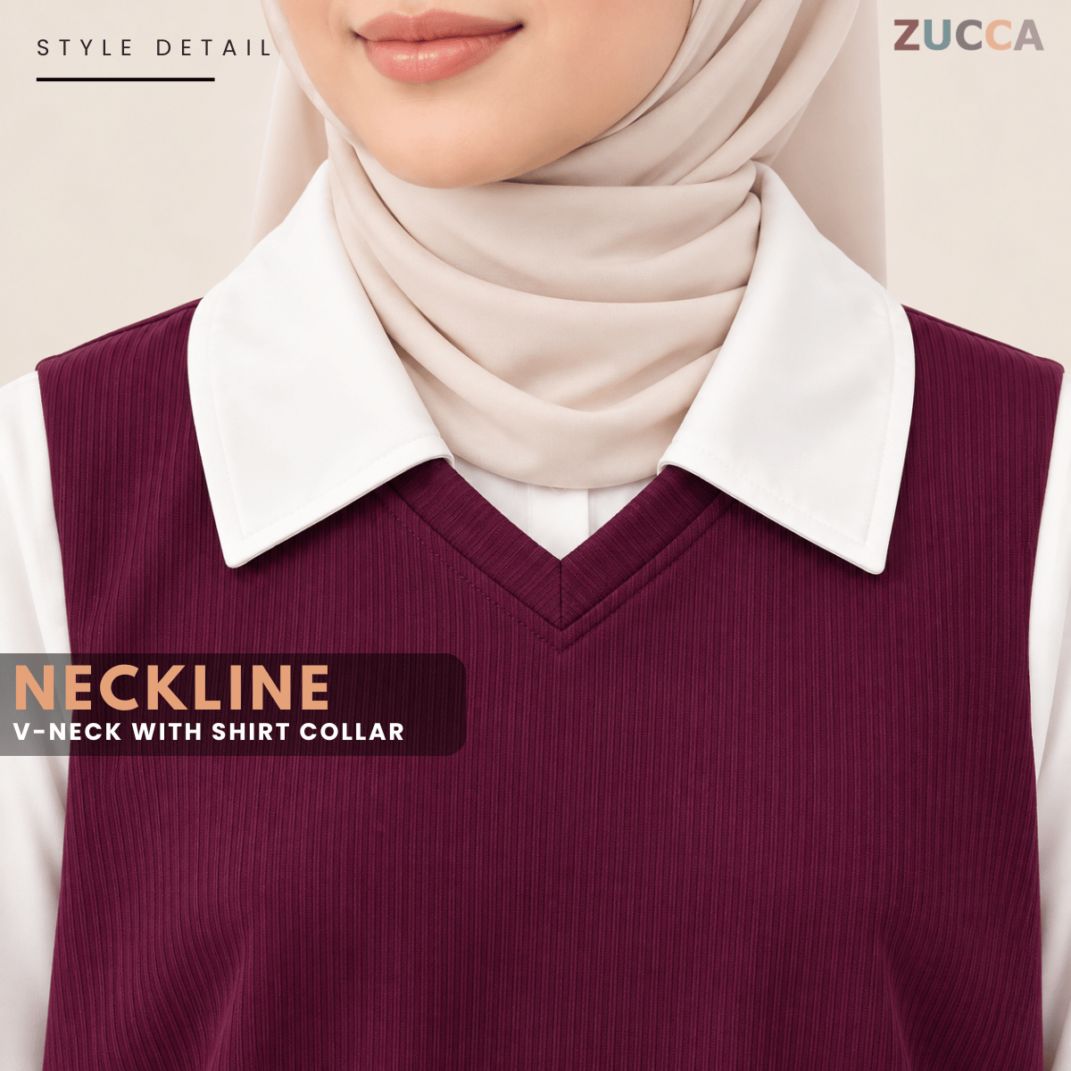 ZUCCA STACY RIBBED KNIT ATTACHED WOMEN BLOUSE - MA274