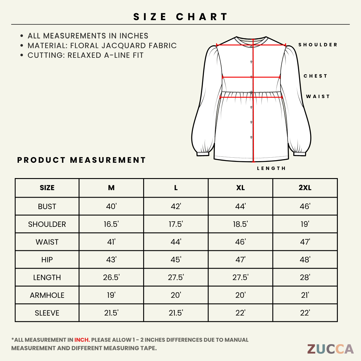 ZUCCA LEANDRA ORIENTAL FLORAL JACQUARD BLOUSE - MA301