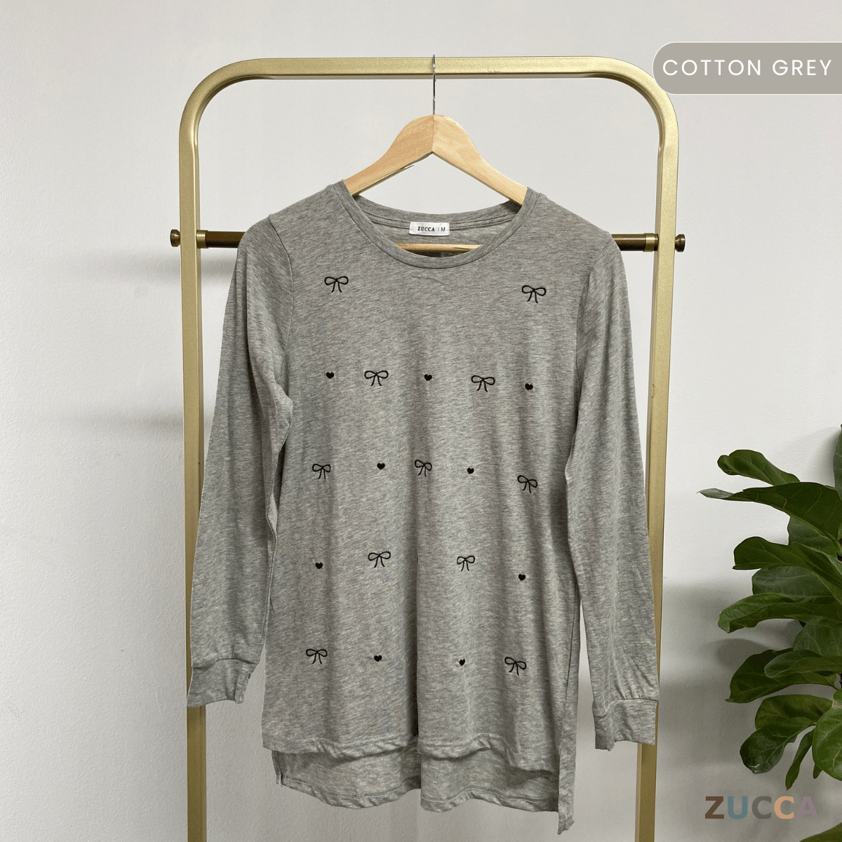 ZUCCA NAYARA KEMEJA KASUAL ROUND NECK PLAIN - MA076