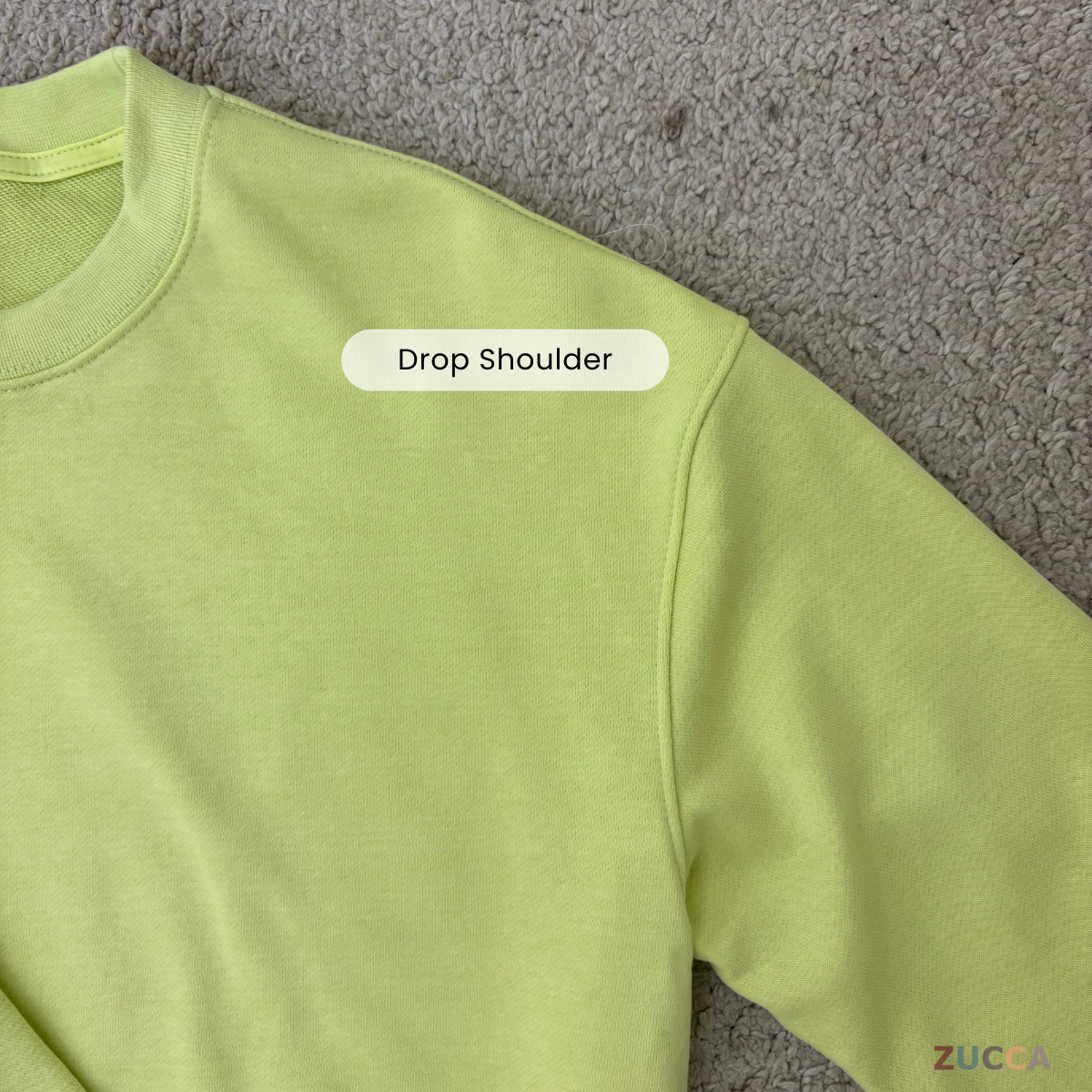 ZUCCA QUINN ESSENTIAL CREW UNISEX SWEATSHIRT (PLUS SIZE) - MAC1003 (SW47B)