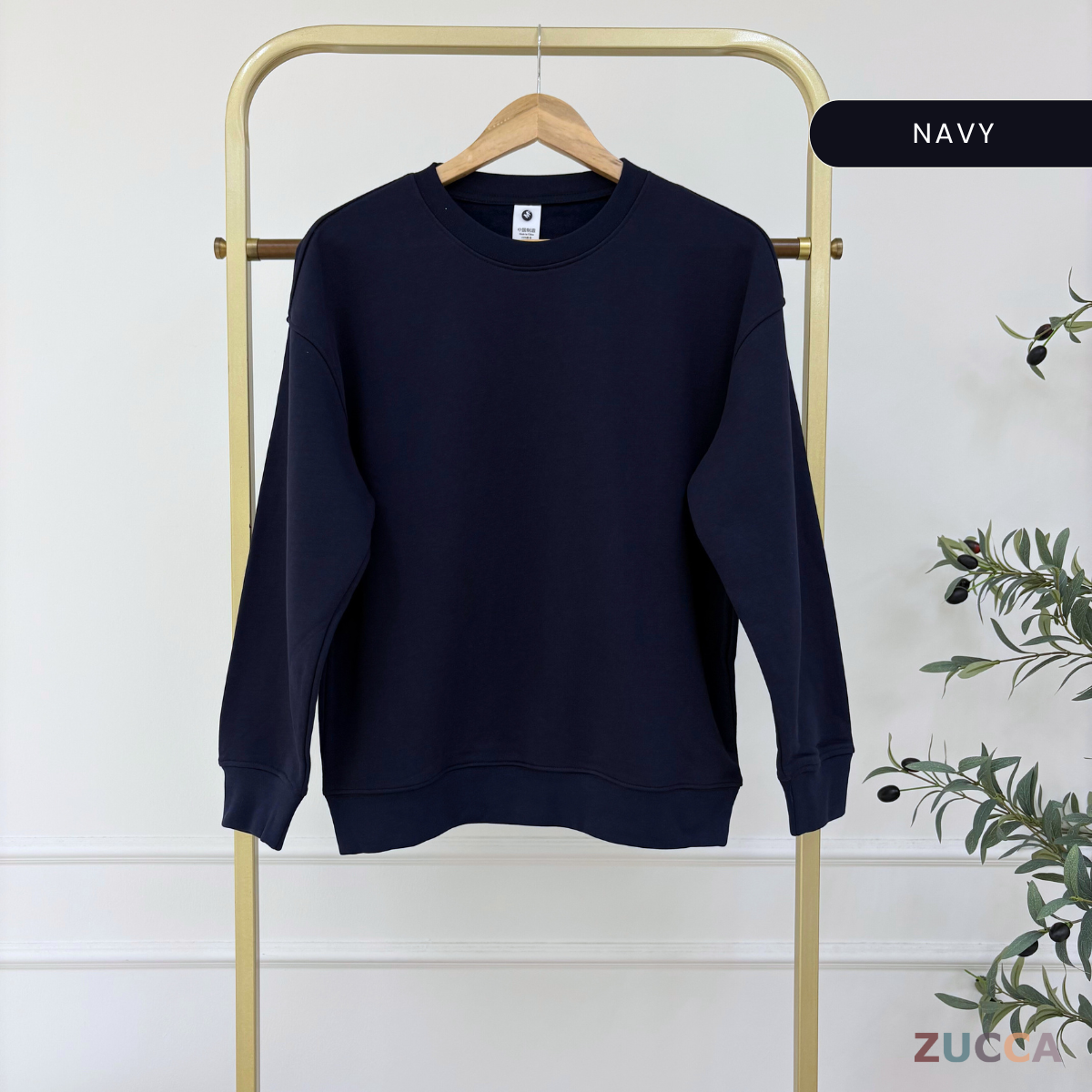 ZUCCA QUINN ESSENTIAL CREW UNISEX SWEATSHIRT (PLUS SIZE) - MAC1003 (SW47B)