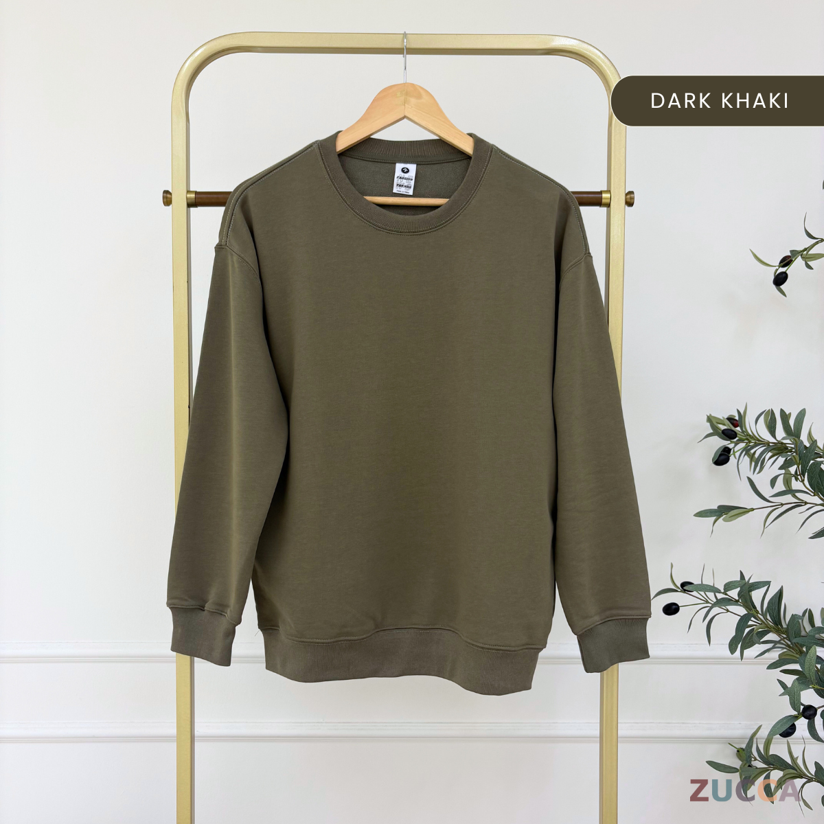 ZUCCA QUINN ESSENTIAL CREW UNISEX SWEATSHIRT (NORMAL SIZE) - MAC1003 (SW47B)