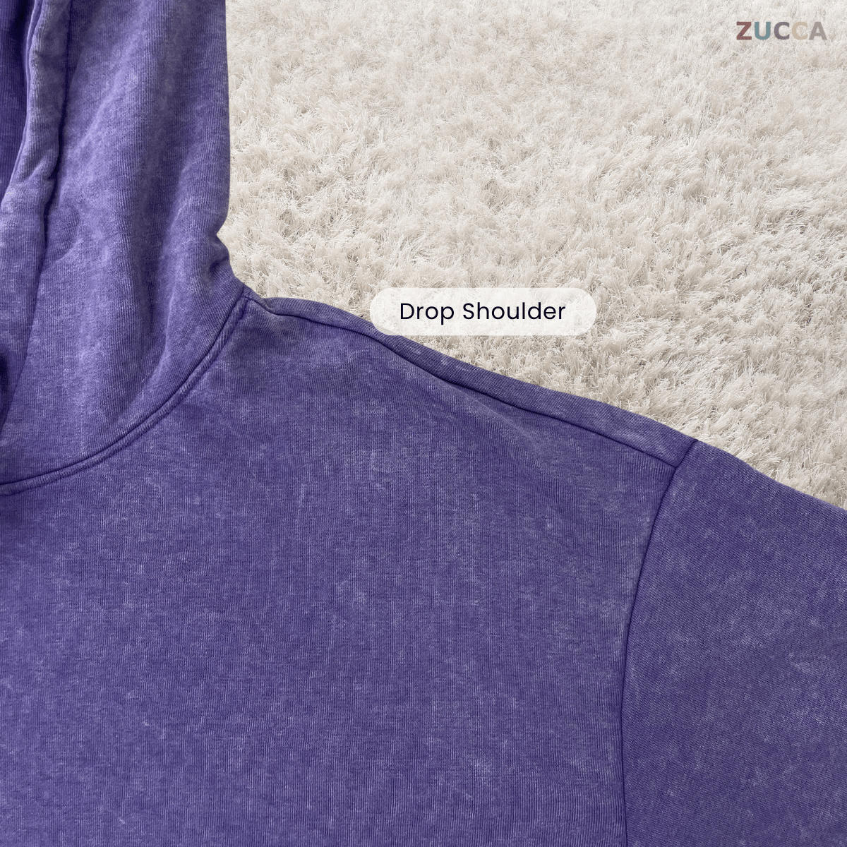 ZUCCA FEIRA OVERSIZED PULLOVER HOODIE - MAC1009 (SW204)