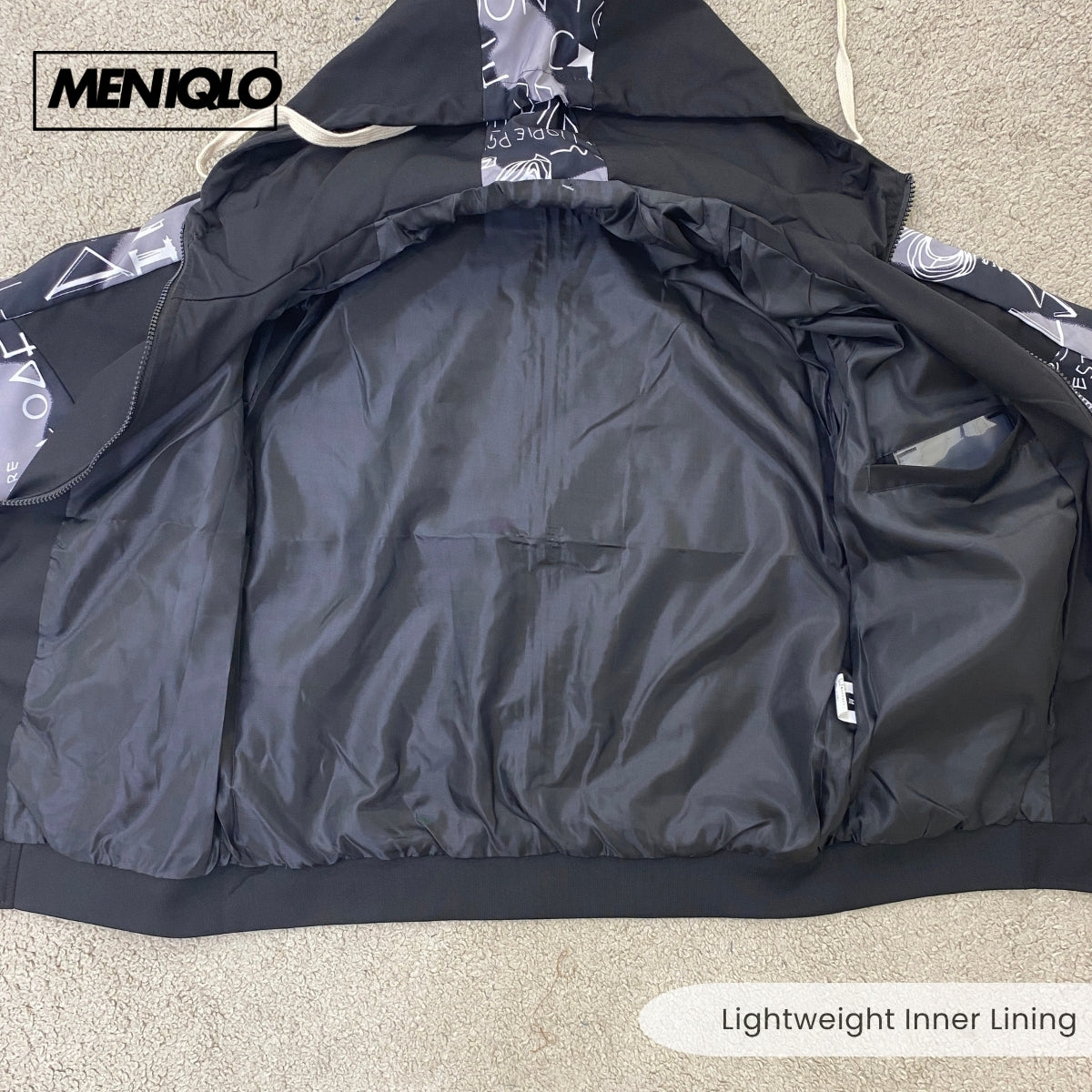 MENIQLO EDWARD URBAN STREET GRAPHIC HOODIE JACKET - MAC1016