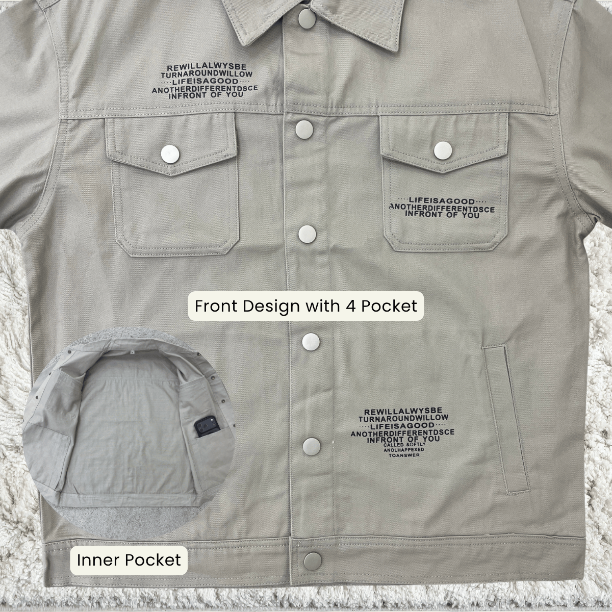MENIQLO RAYDEN MULTI POCKET UTILITY TWILL JACKET - MAC1018 (SW6608)