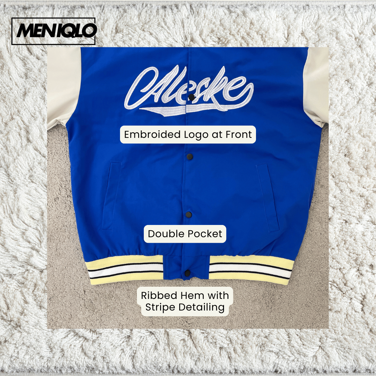 MENIQLO SIMON STREETWEAR VARSITY JACKET - MAC1020(SW239)