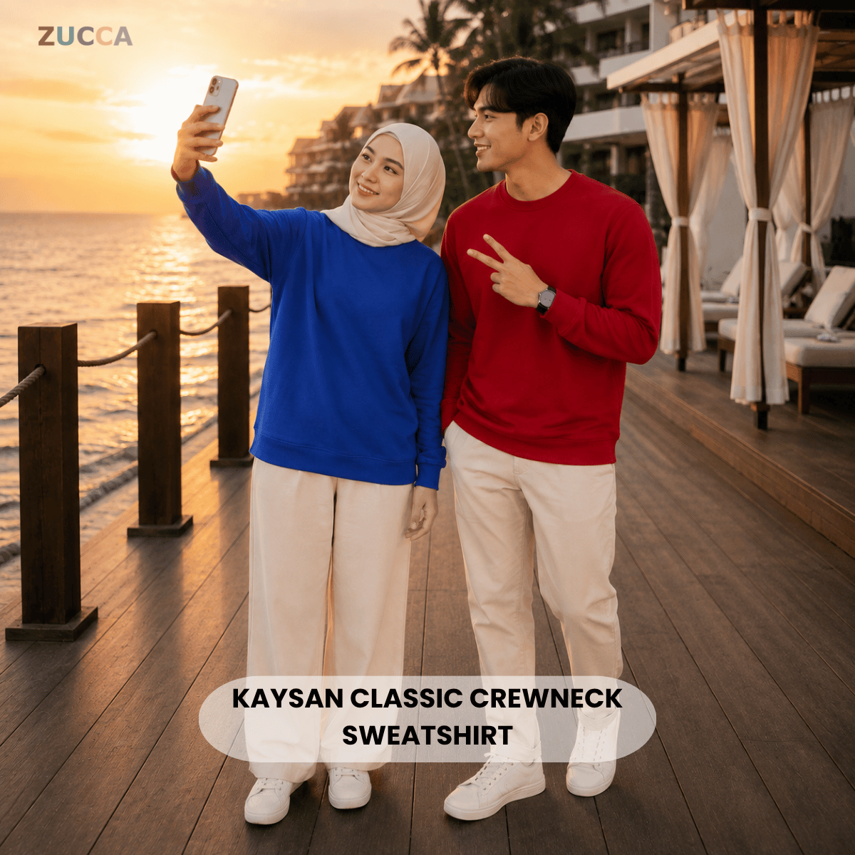 ZUCCA KAYSAN CLASSIC CREWNECK SWEATSHIRT – MAC1022(SW237)
