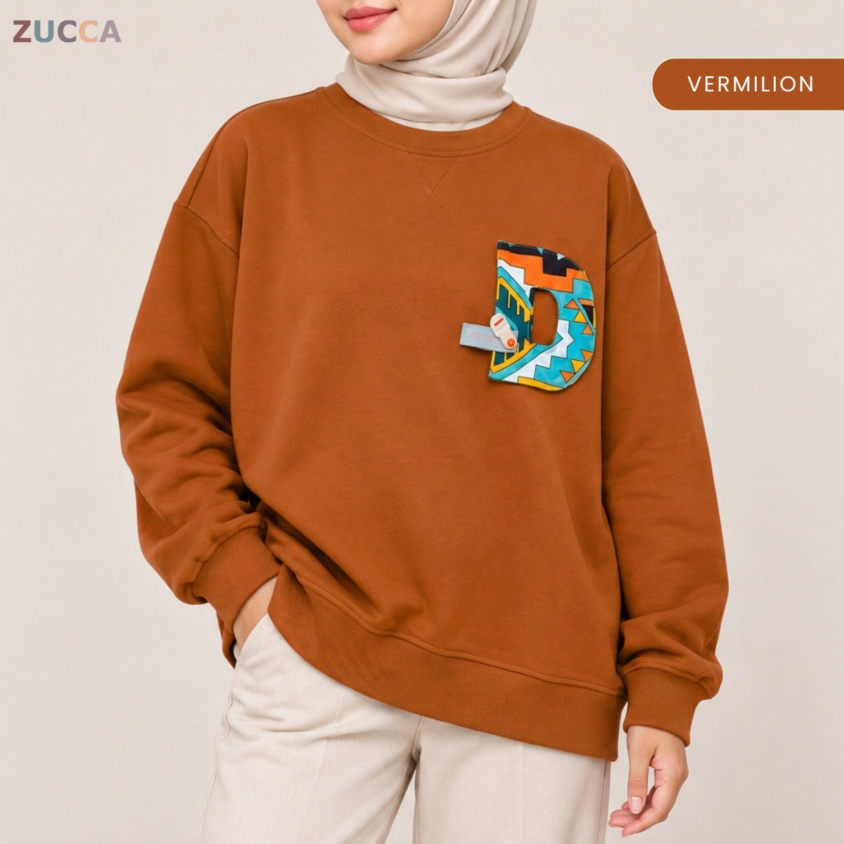 ZUCCA ELAIKA CASUAL WOMEN SWEATSHIRT LONG SLEEVE - MAC1029 (SW296)