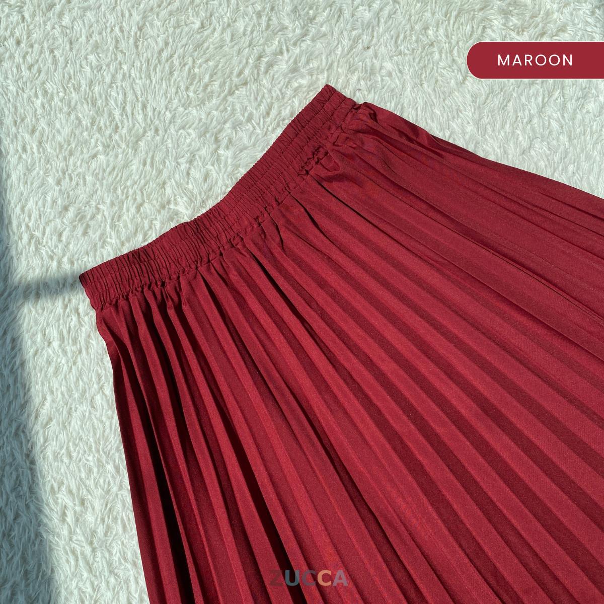 ZUCCA HANEE FLOWY PLEATED MAXI SKIRT - MA061