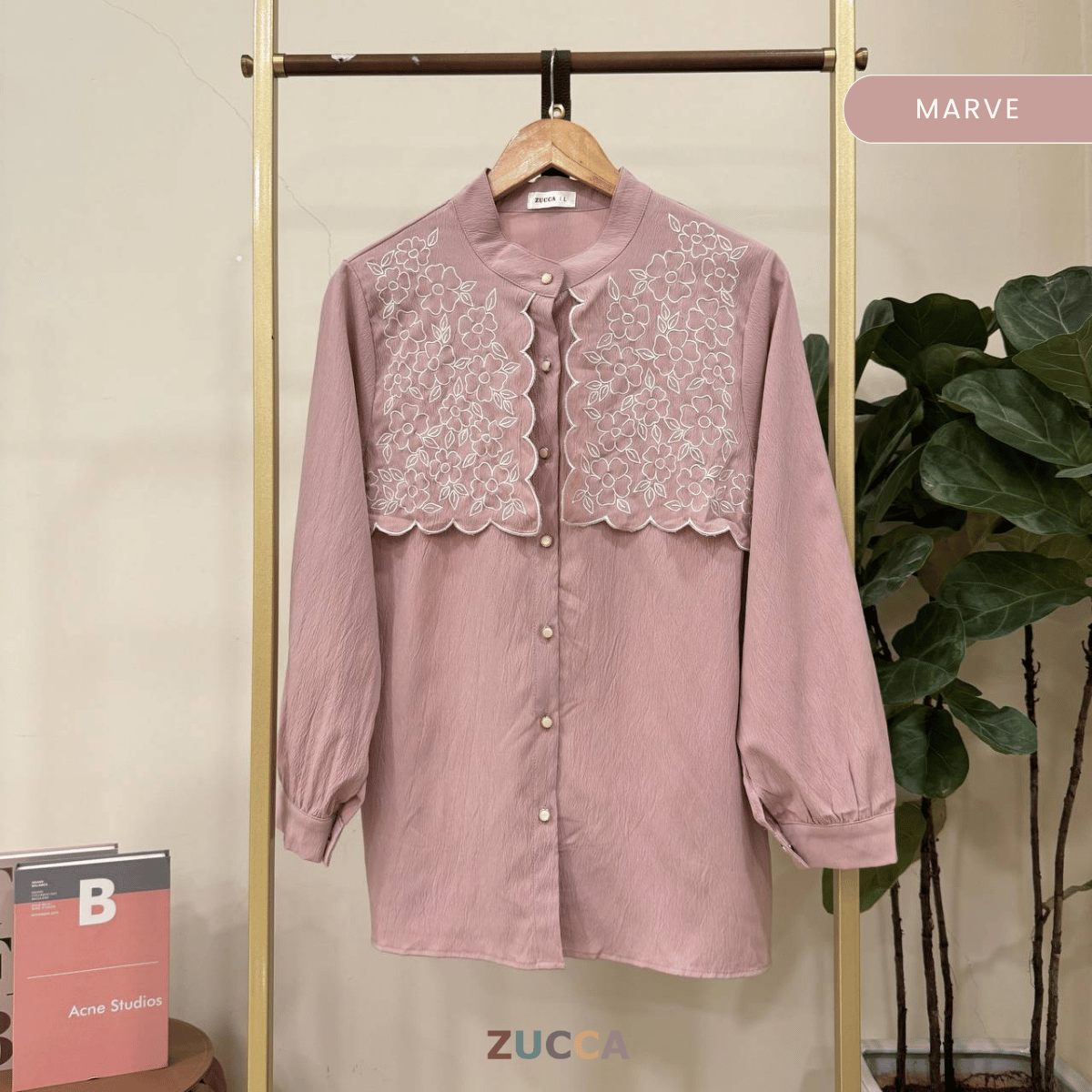 ZUCCA MAIZA CAPE CHEST BLOUSE DENGAN SULAMAN - DM252