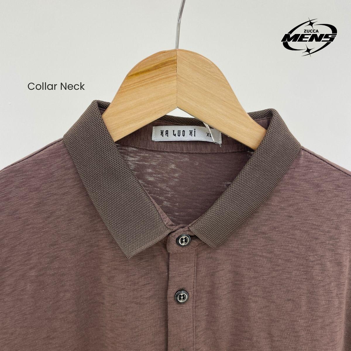 ZUCCA AMMAR CASUAL COLLAR MEN T-SHIRT -MC1006 BAJU LELAKI