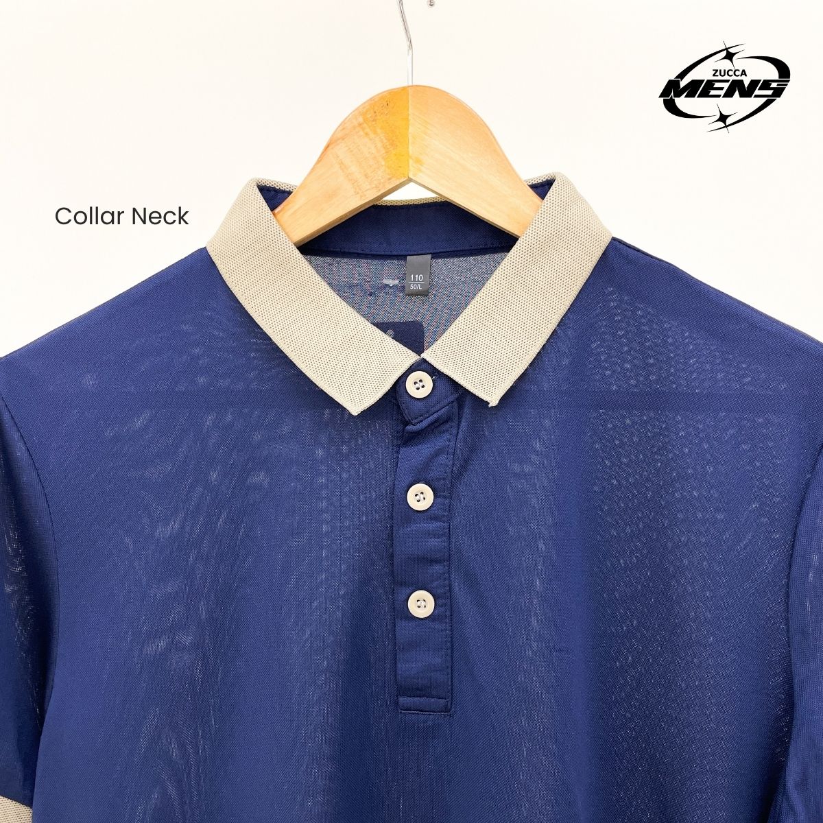 ZUCCA SAM CASUAL COLLAR MEN T-SHIRT - MC1019 BAJU LELAKI