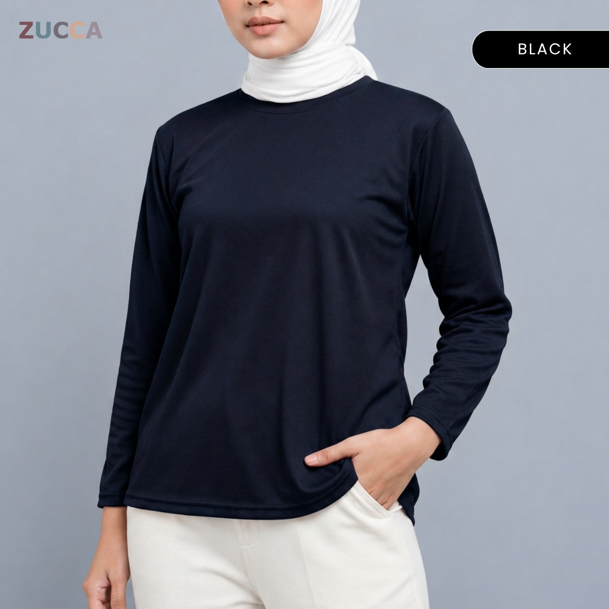 ZUCCA MYZA SPORT BASIC LONG SLEEVE T-SHIRT- MC1022
