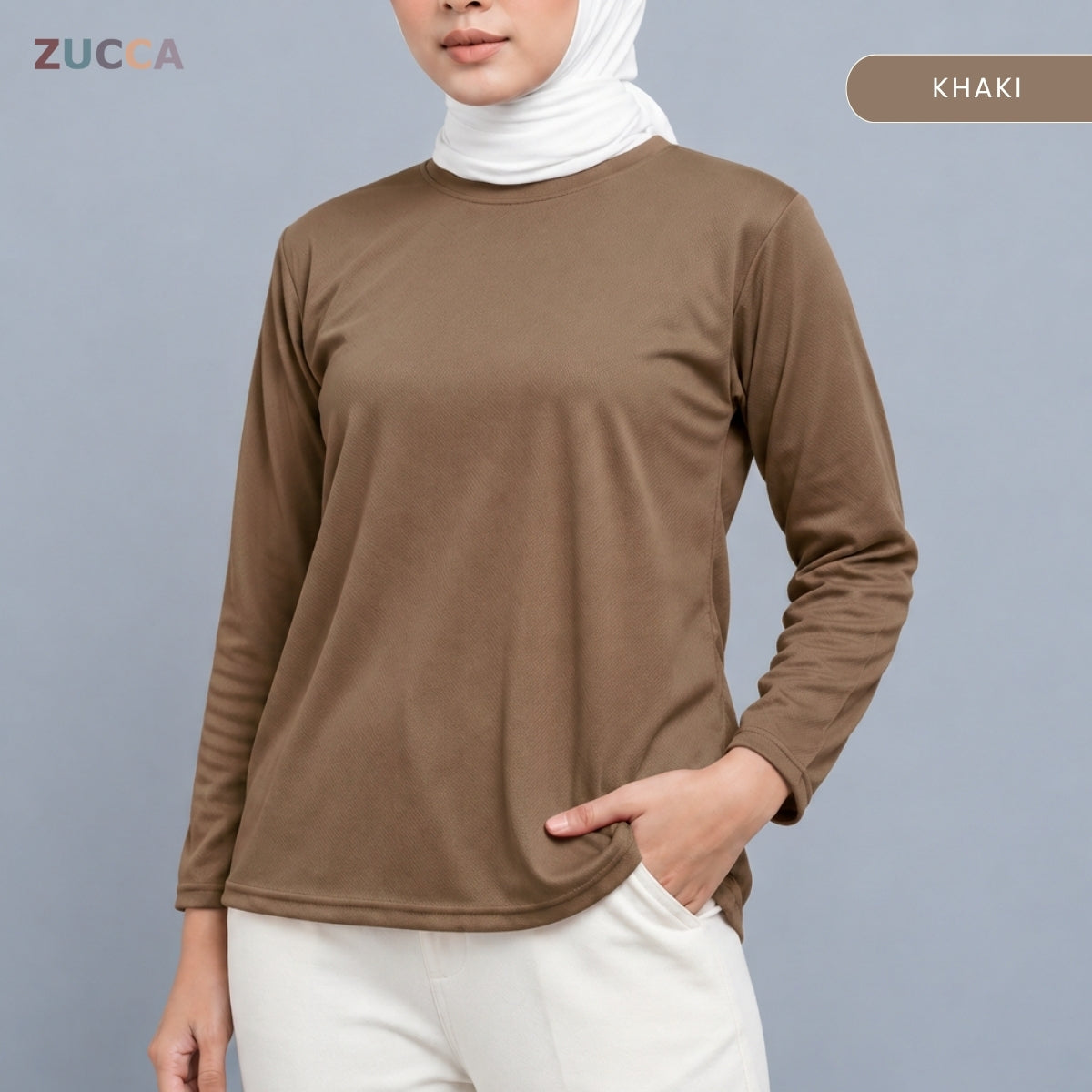ZUCCA MYZA SPORT BASIC LONG SLEEVE T-SHIRT- MC1022