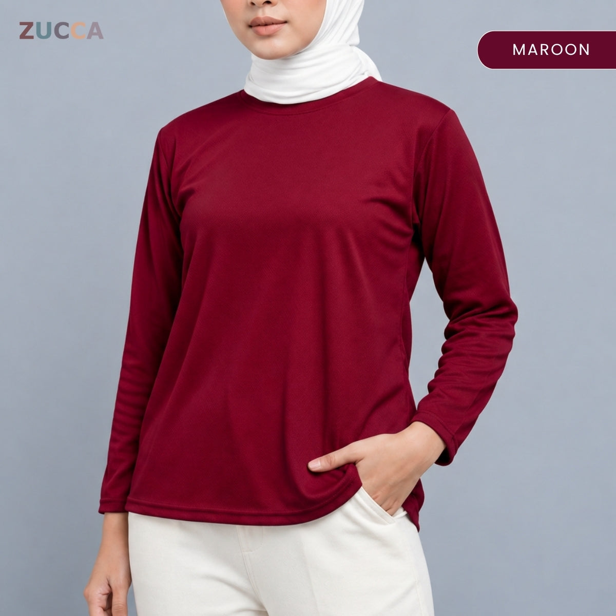 ZUCCA MYZA SPORT BASIC LONG SLEEVE T-SHIRT- MC1022