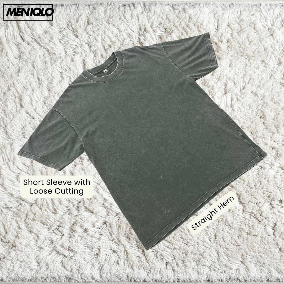MENIQLO JACKSON RELAXED WASHED OVERSIZED TEE-MC1027