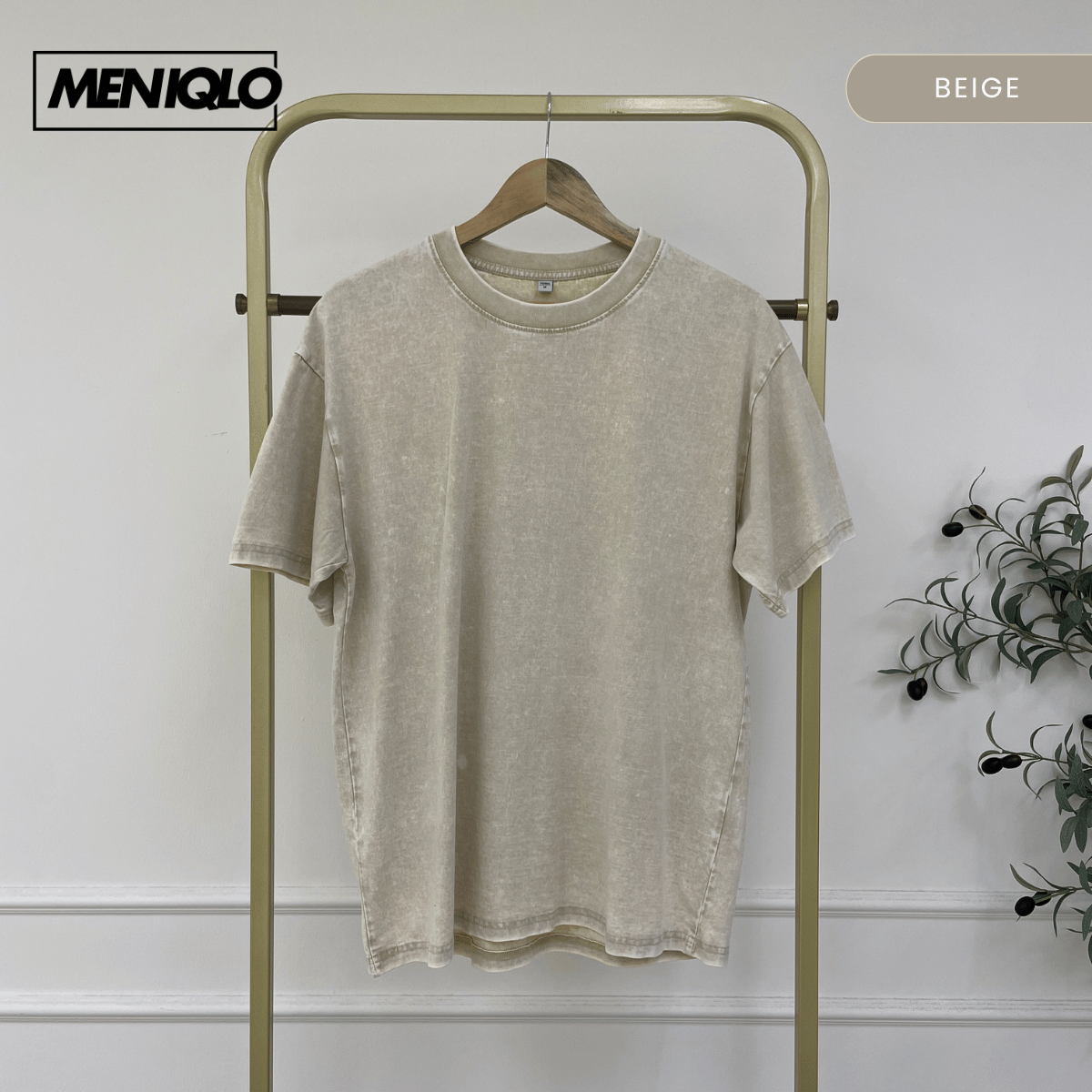 MENIQLO JACKSON RELAXED WASHED OVERSIZED TEE-MC1027