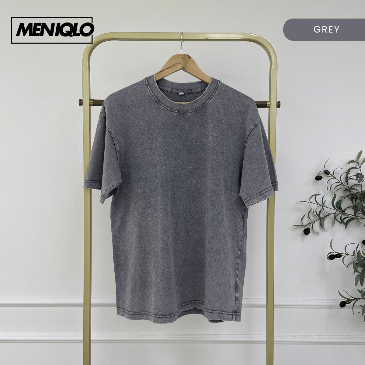 MENIQLO JACKSON RELAXED WASHED OVERSIZED TEE-MC1027