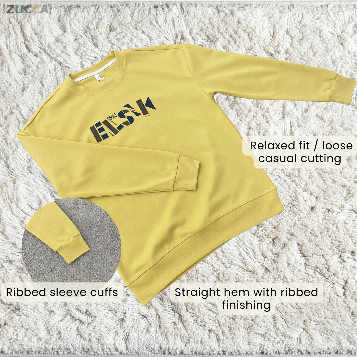ZUCCA IZWANI KASUAL WOMEN SWEATER LONG SLEEVE - MC1032