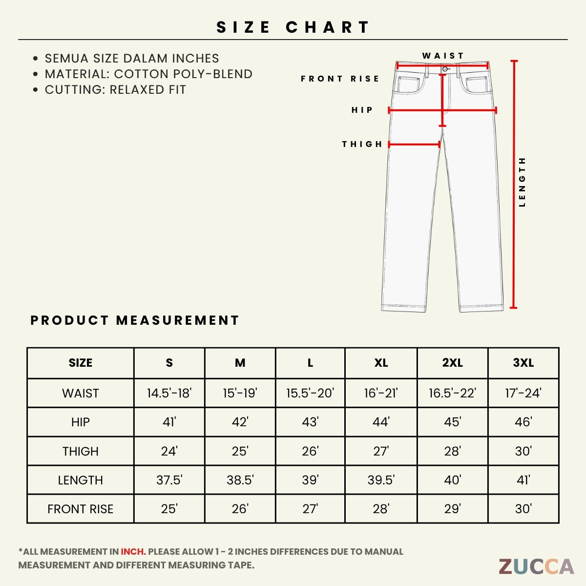 MENIQLO MEN KASUAL LONG PANTS - MCP2005