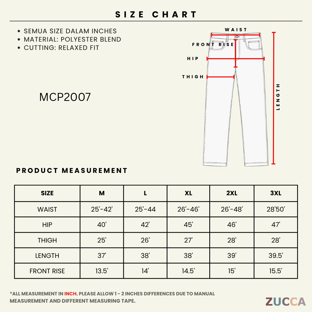 MENIQLO EMIR RELAX STRAIGHT JOGGER PANTS MCP2007