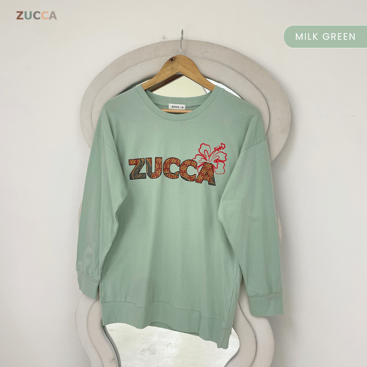 ZUCCA ALANA FLORAL BATIK LONG SLEEVE TOP - MA270