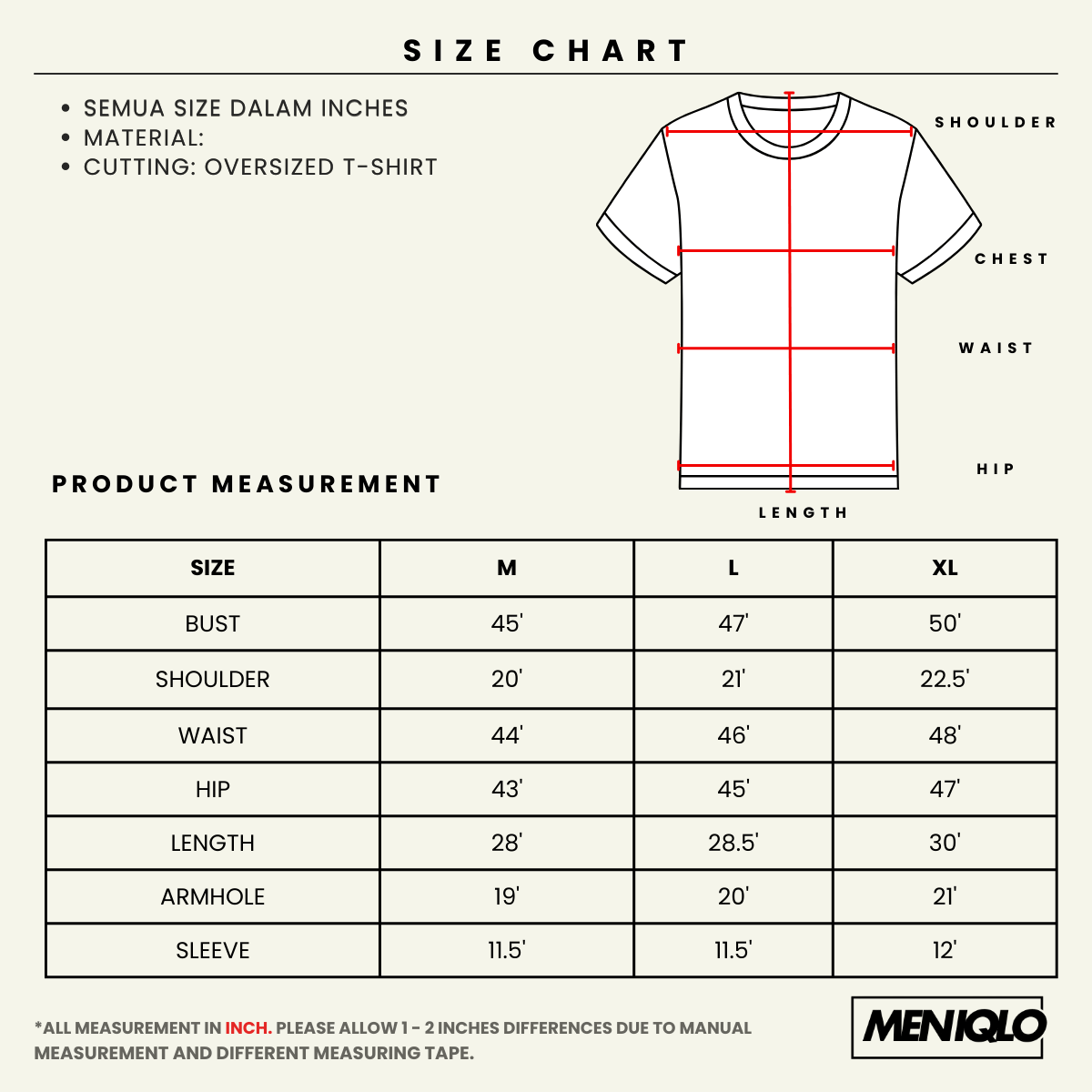 MENIQLO TYLER KASUAL MEN OVERSIZED T-SHIRT SHORT SLEEVE - MQ1002