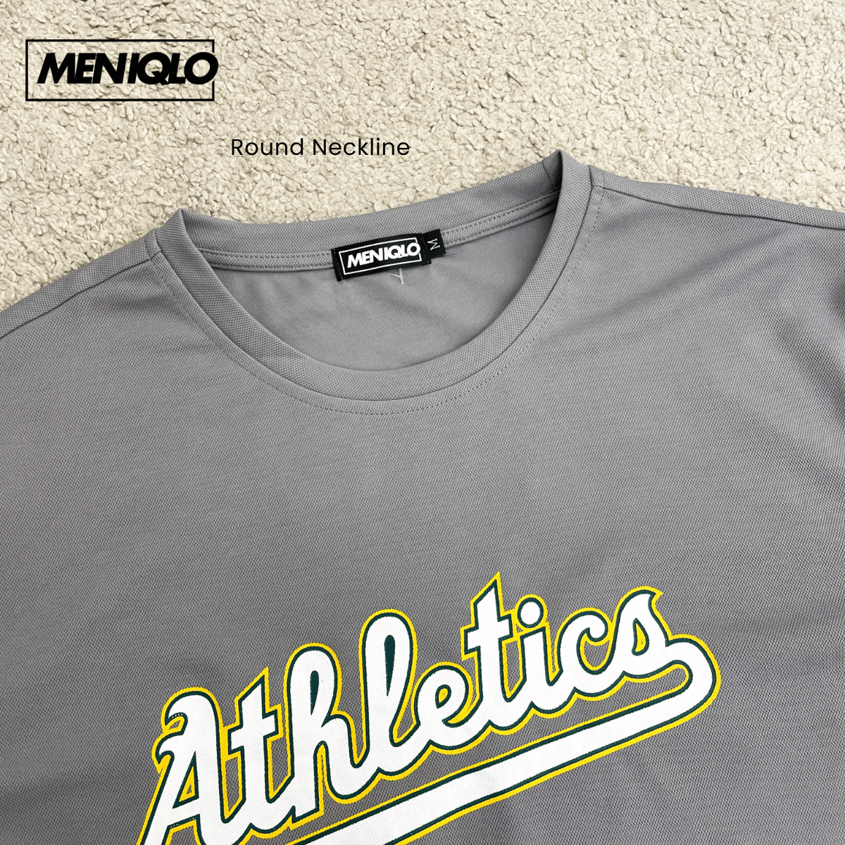 MENIQLO TRAVIS MAN CLASSIC ATHLETICS GRAPHIC PERFORMANCE TEE - MQ1005