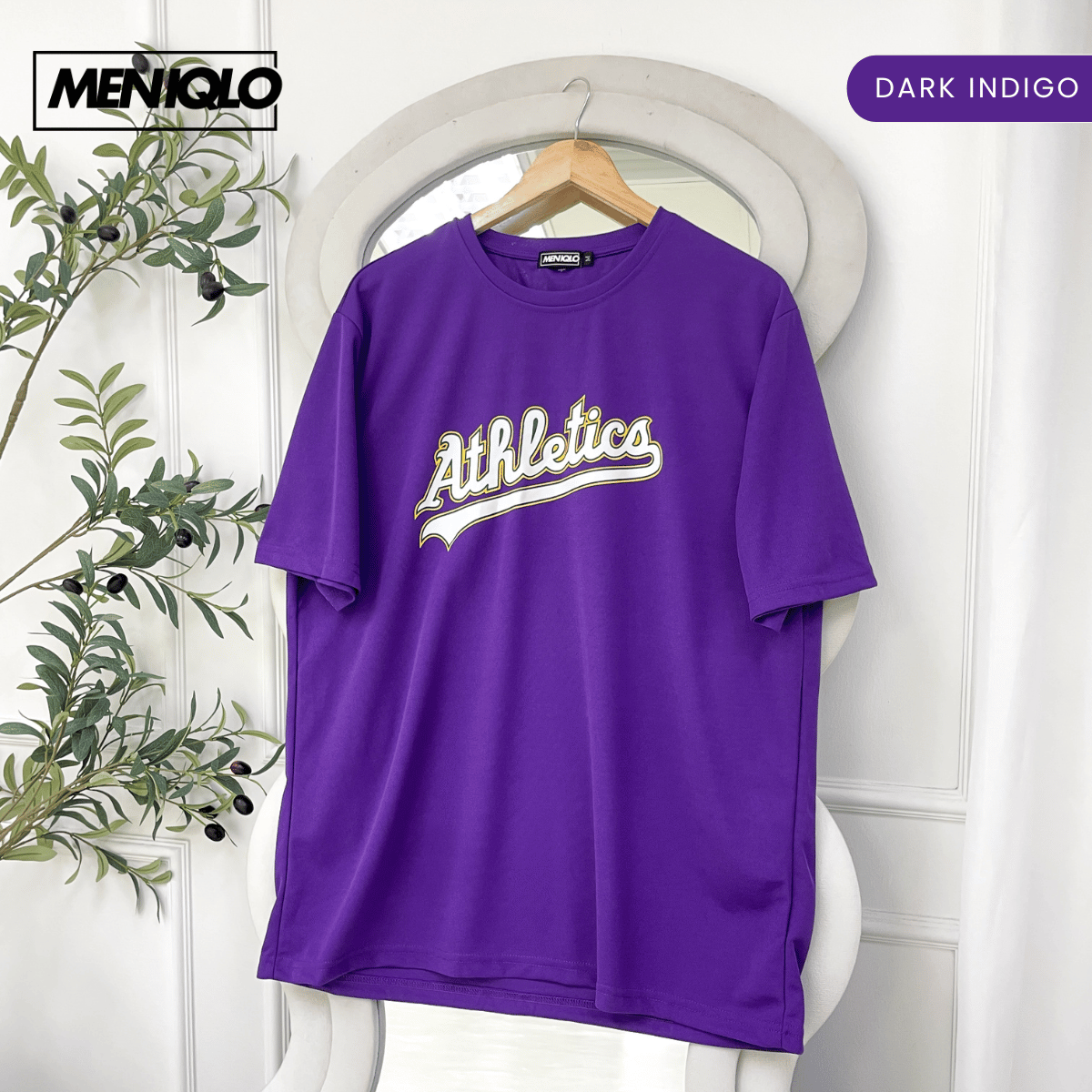 MENIQLO TRAVIS MAN CLASSIC ATHLETICS GRAPHIC PERFORMANCE TEE - MQ1005