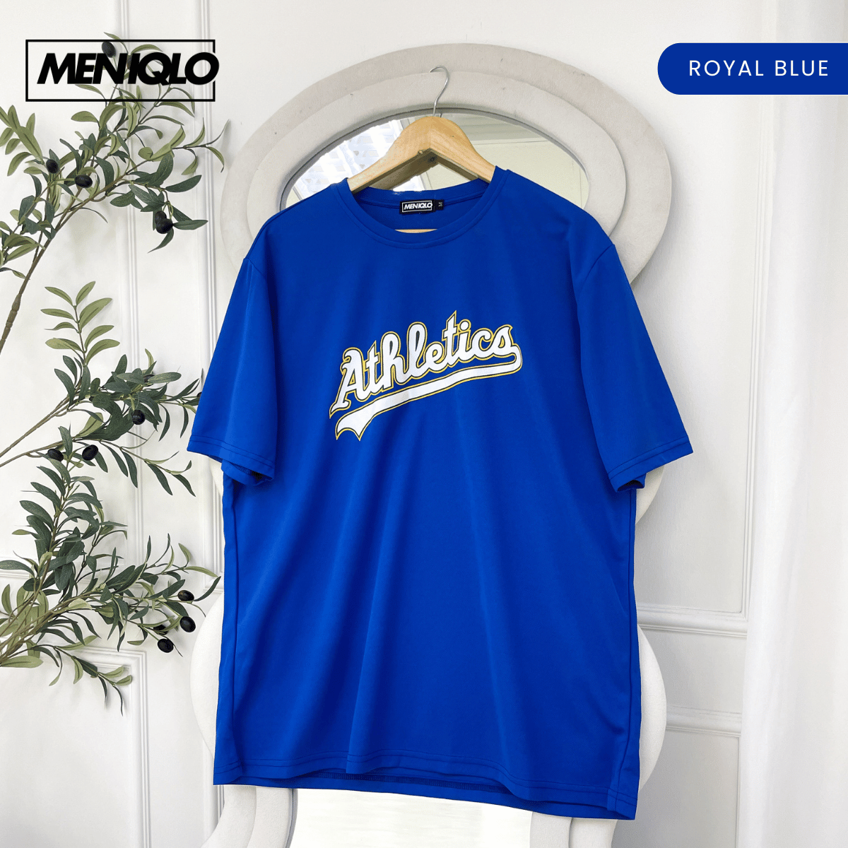MENIQLO TRAVIS MAN CLASSIC ATHLETICS GRAPHIC PERFORMANCE TEE - MQ1005