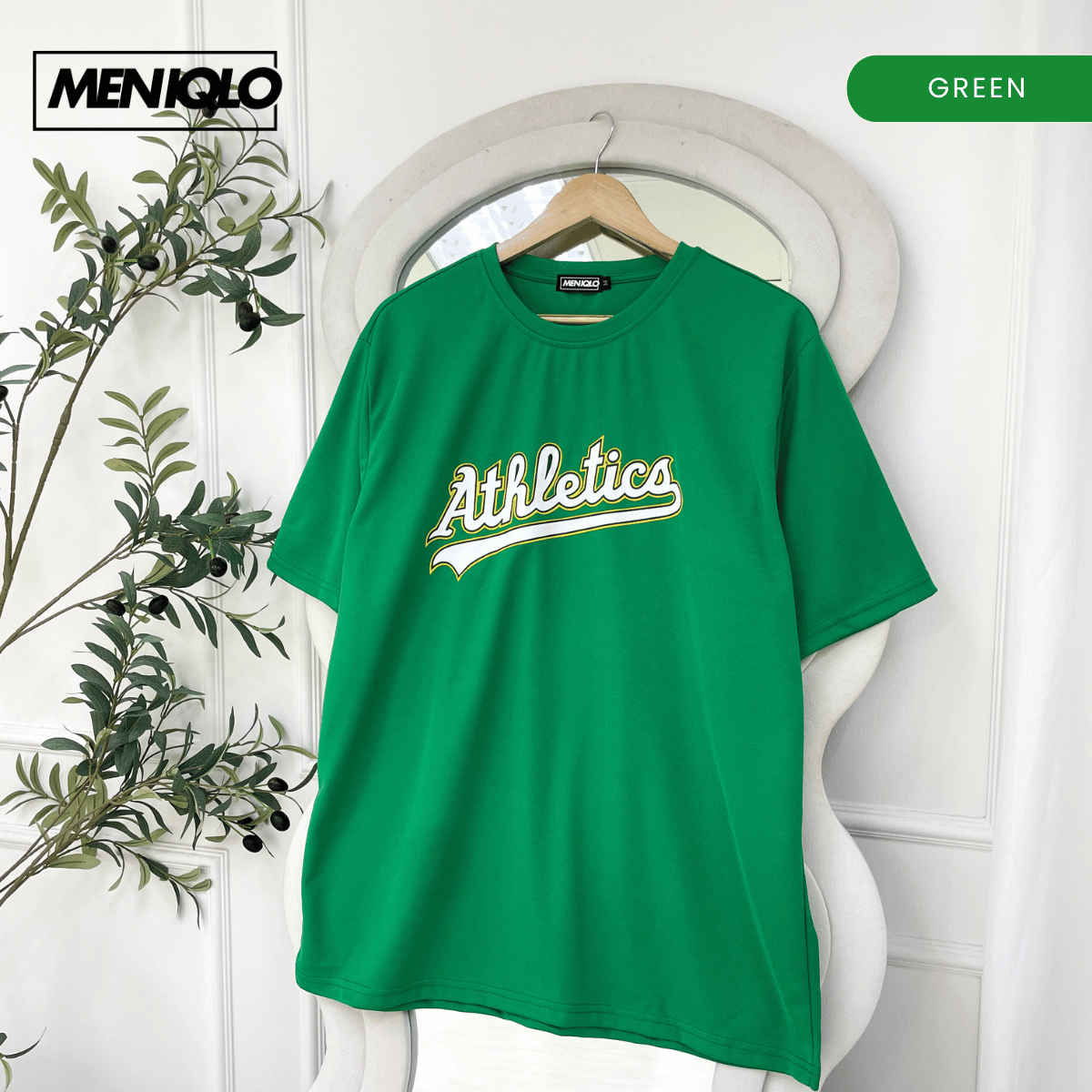 MENIQLO TRAVIS MAN CLASSIC ATHLETICS GRAPHIC PERFORMANCE TEE - MQ1005