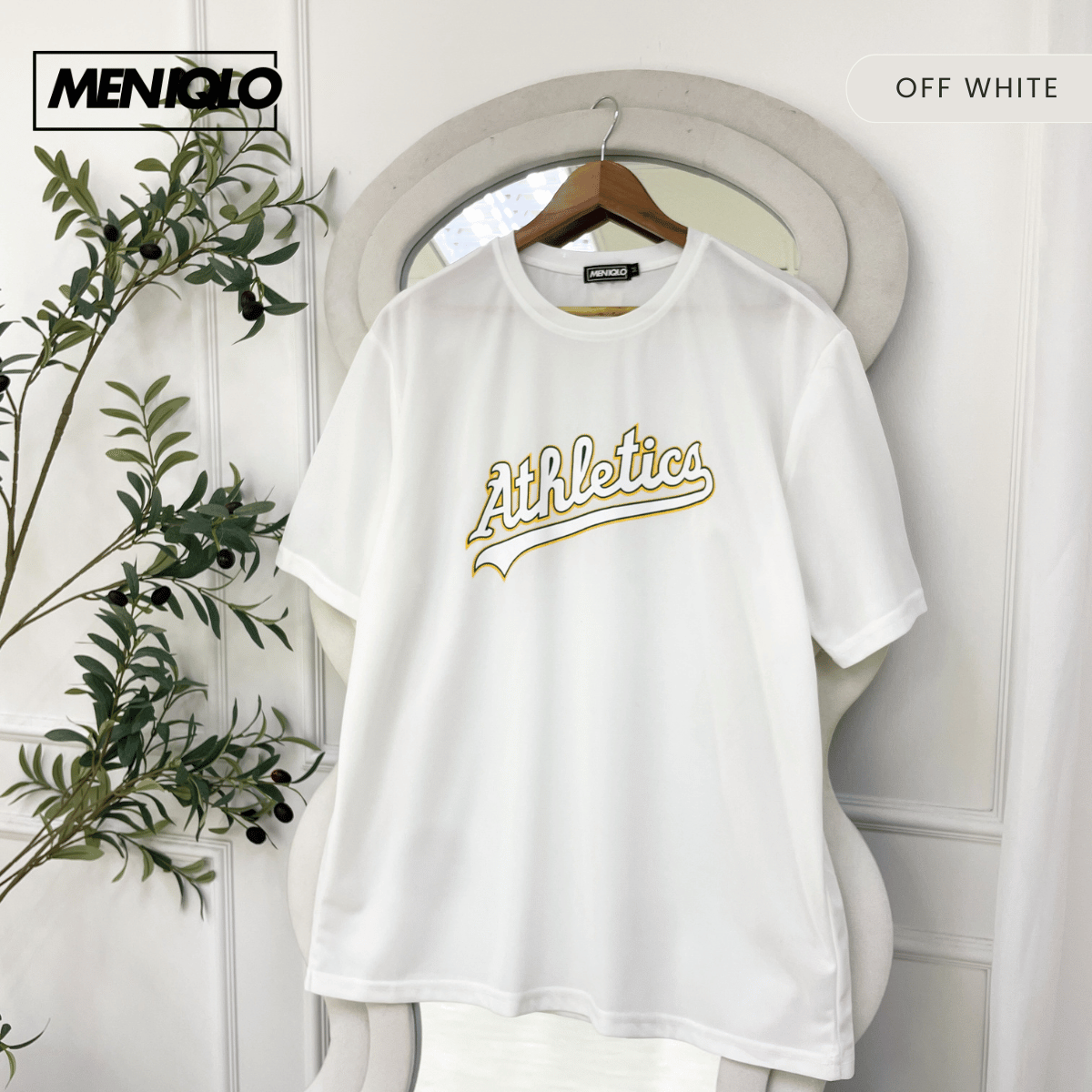 MENIQLO TRAVIS MAN CLASSIC ATHLETICS GRAPHIC PERFORMANCE TEE - MQ1005