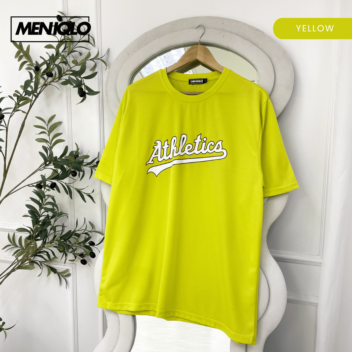 MENIQLO TRAVIS MAN CLASSIC ATHLETICS GRAPHIC PERFORMANCE TEE - MQ1005