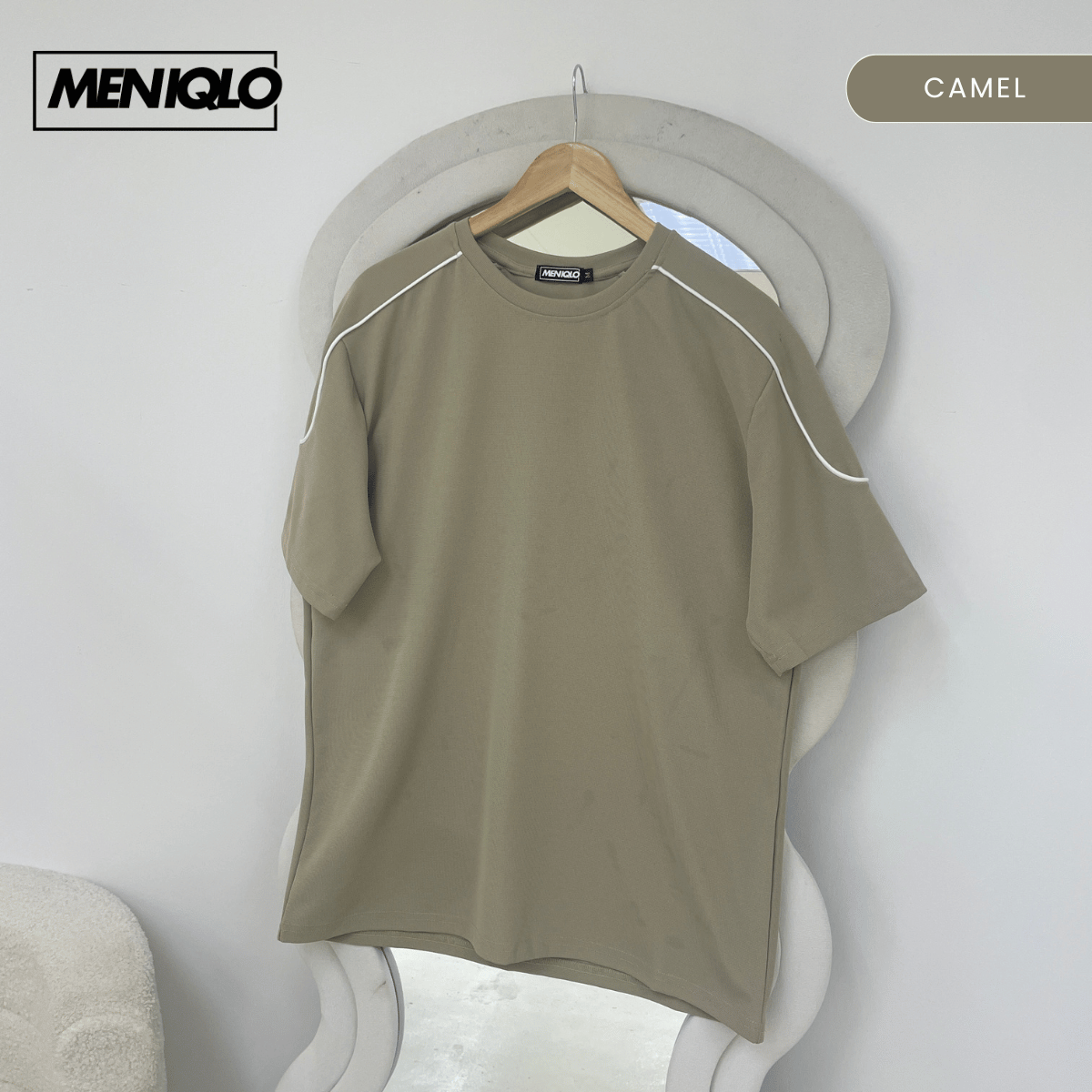 MENIQLO DARIEN MEN OVERSIZED SHIRT SHORT SLEEVE - MQ1007
