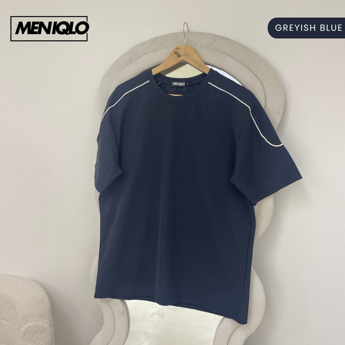 MENIQLO DARIEN MEN OVERSIZED SHIRT SHORT SLEEVE - MQ1007