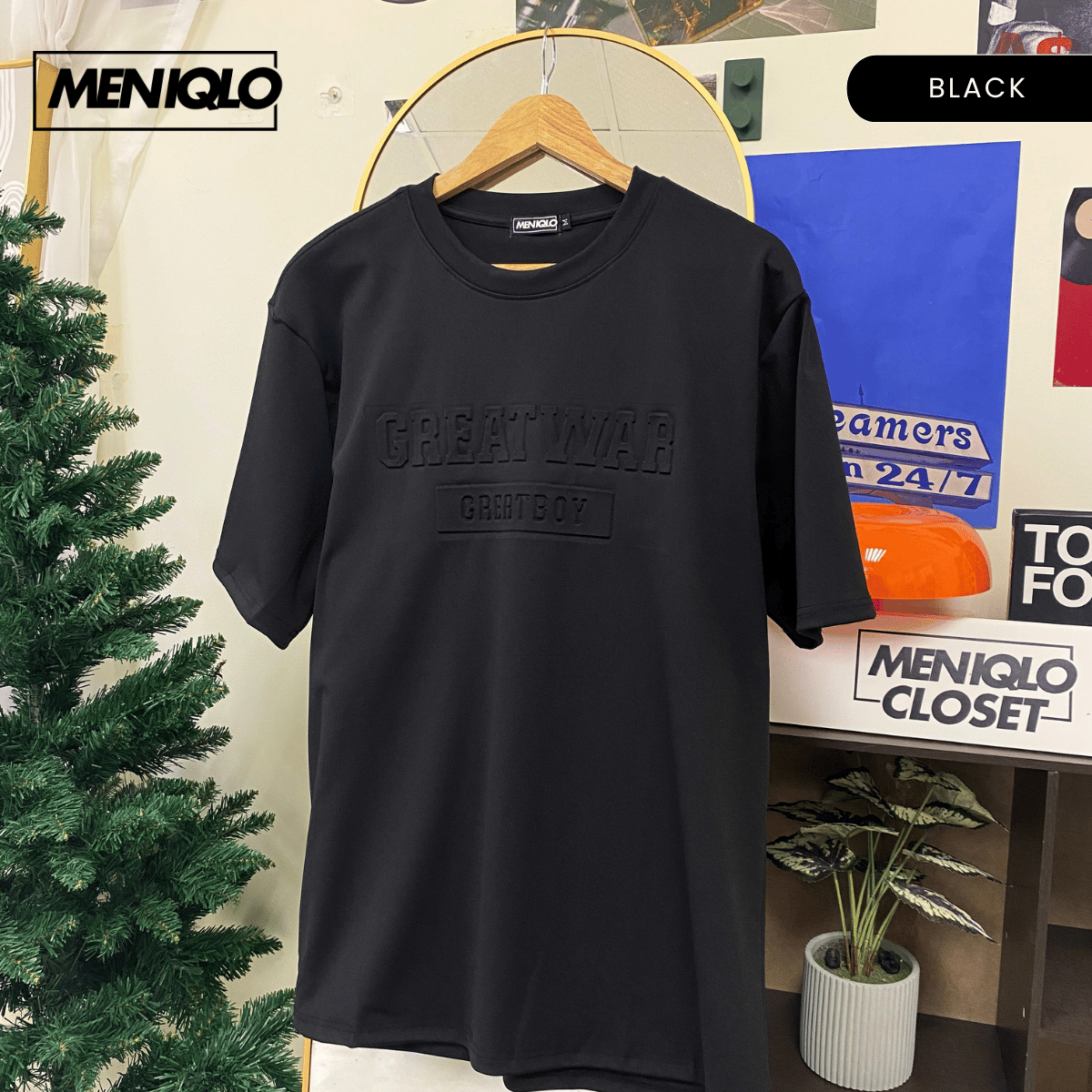 MENIQLO JAYDEN OVERSIZED SHIRT SHORT SLEEVE 350 GSM-MQ1009