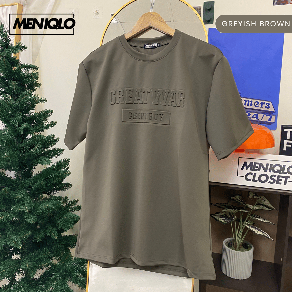 MENIQLO JAYDEN OVERSIZED SHIRT SHORT SLEEVE 350 GSM-MQ1009