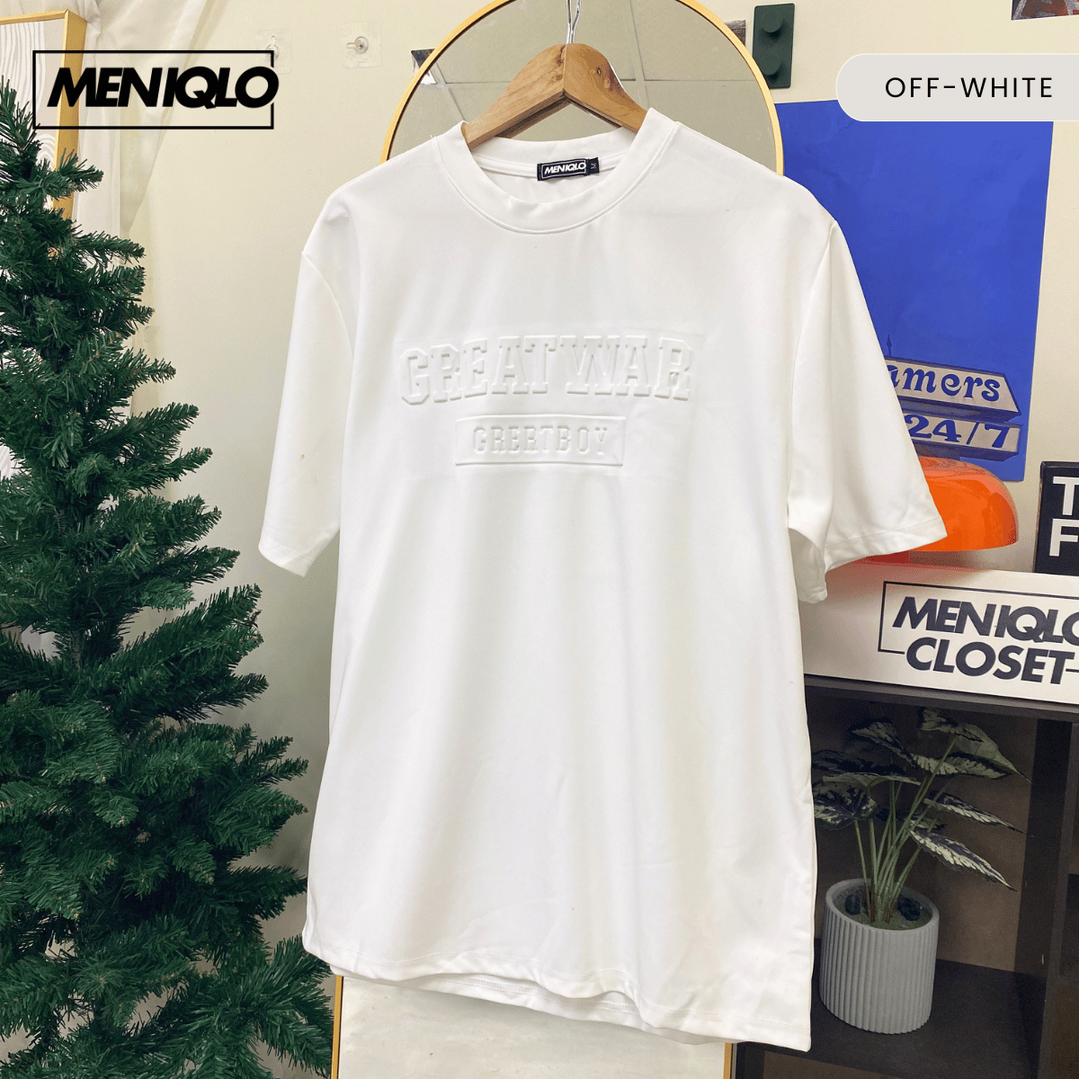 MENIQLO JAYDEN OVERSIZED SHIRT SHORT SLEEVE 350 GSM-MQ1009