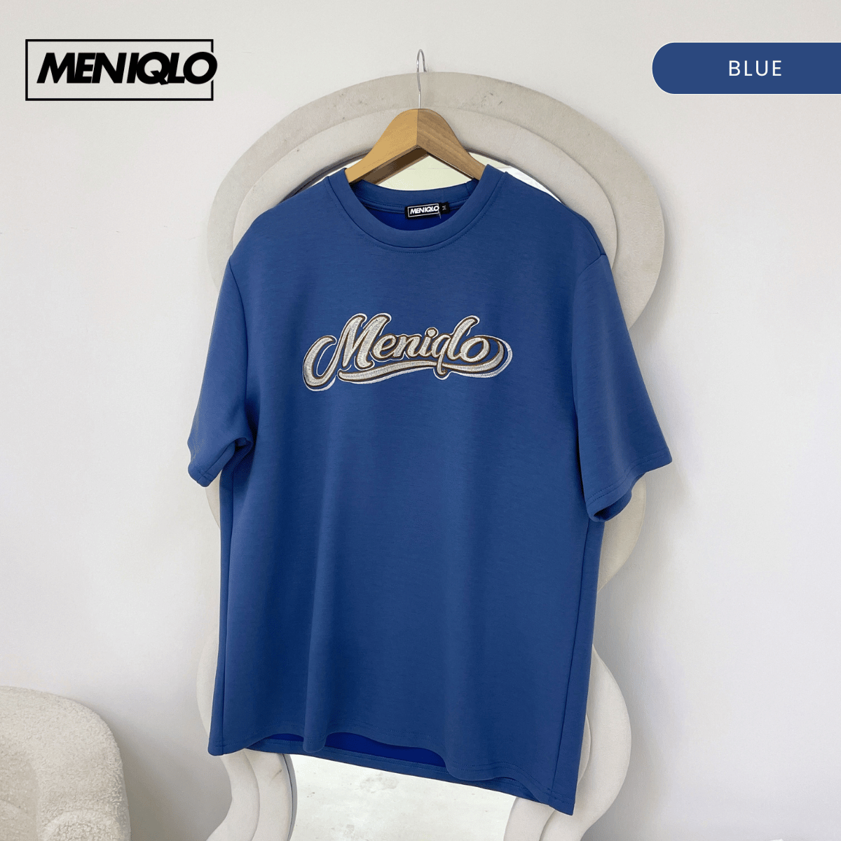 MENIQLO IQRAM PREMIUM LOGO OVERSIZED TEE - MQ1011