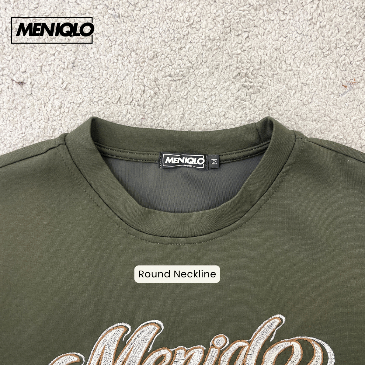 MENIQLO IQRAM PREMIUM LOGO OVERSIZED TEE - MQ1011