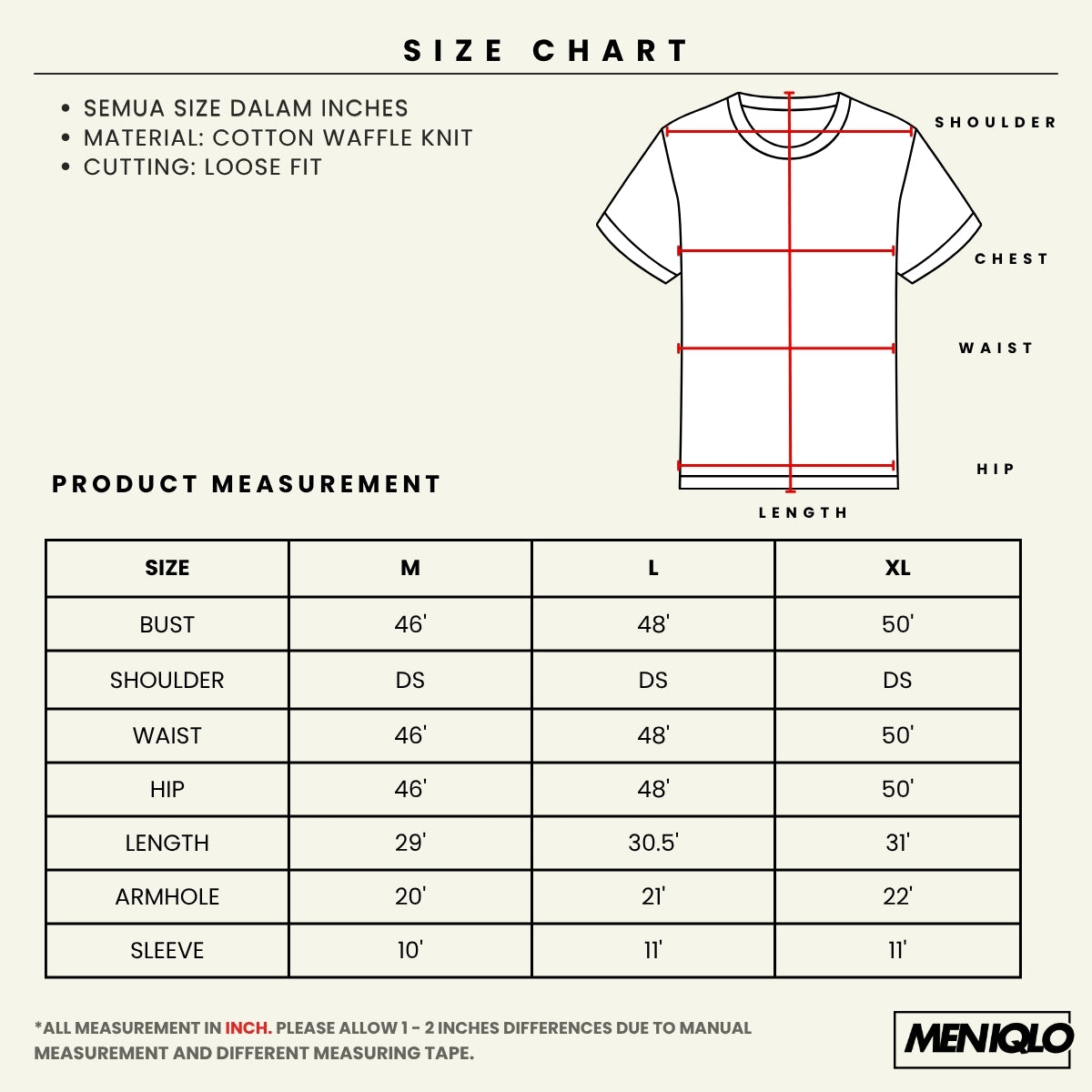 MENIQLO JAMES MEN OVERSIZE SHIRT SHORT SLEEVE - MQ1014