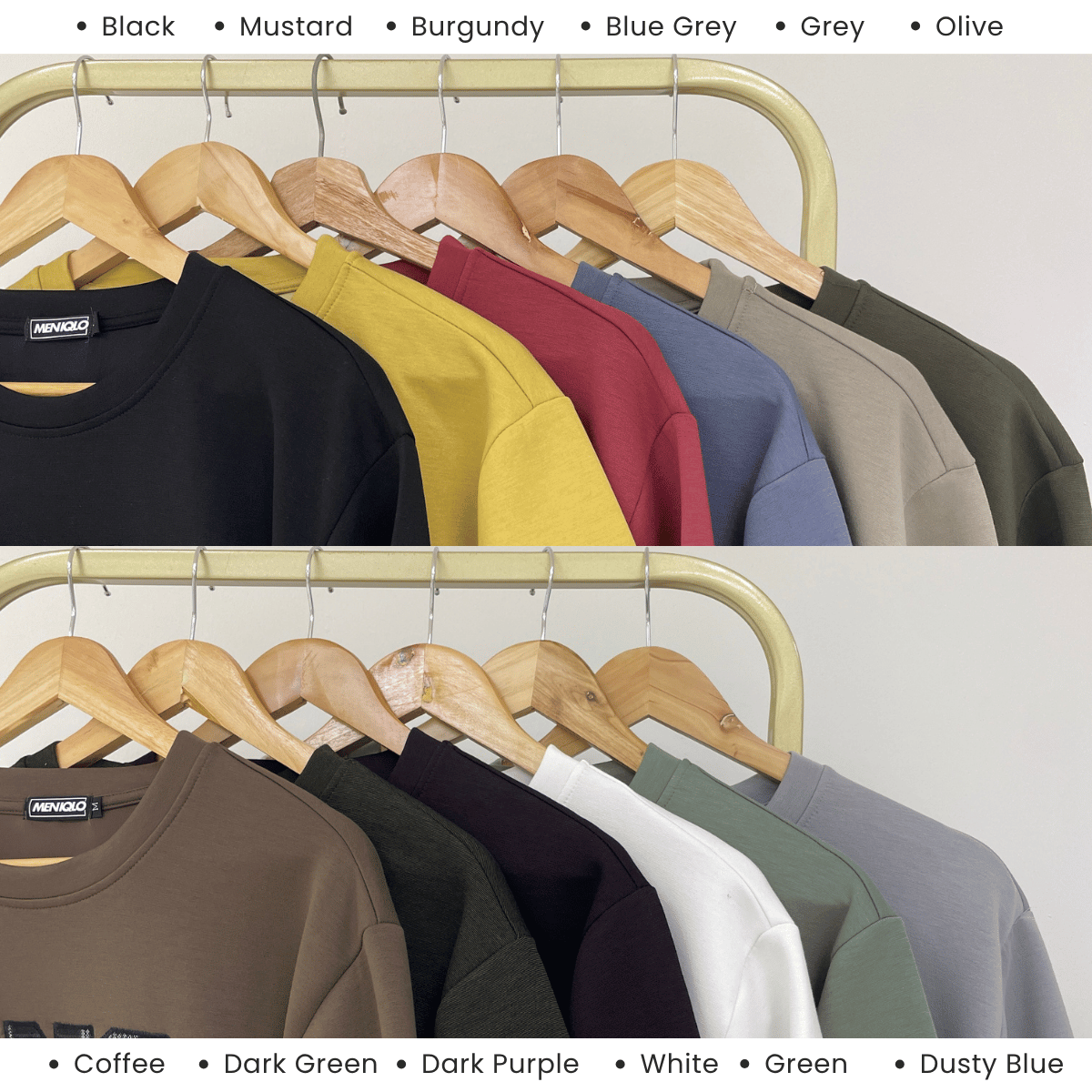 MENIQLO IZZUDIN MINIMAL GRAPHIC SHORT SLEEVE T-SHIRT (310GSM) - MQ1015