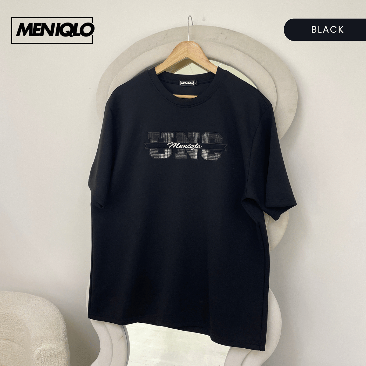 MENIQLO IZZUDIN MINIMAL GRAPHIC SHORT SLEEVE T-SHIRT (310GSM) - MQ1015