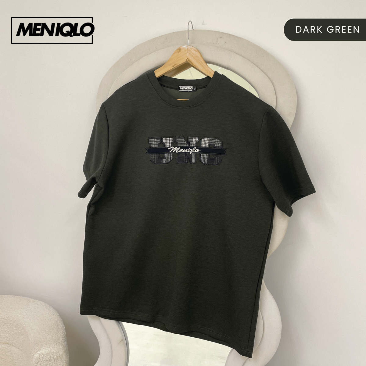 MENIQLO IZZUDIN MINIMAL GRAPHIC SHORT SLEEVE T-SHIRT (310GSM) - MQ1015
