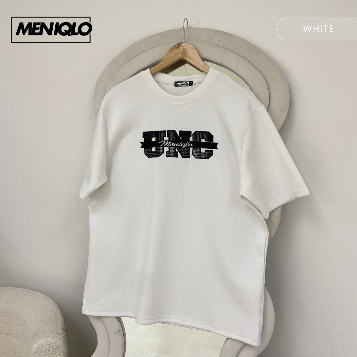MENIQLO IZZUDIN MINIMAL GRAPHIC SHORT SLEEVE T-SHIRT (310GSM) - MQ1015