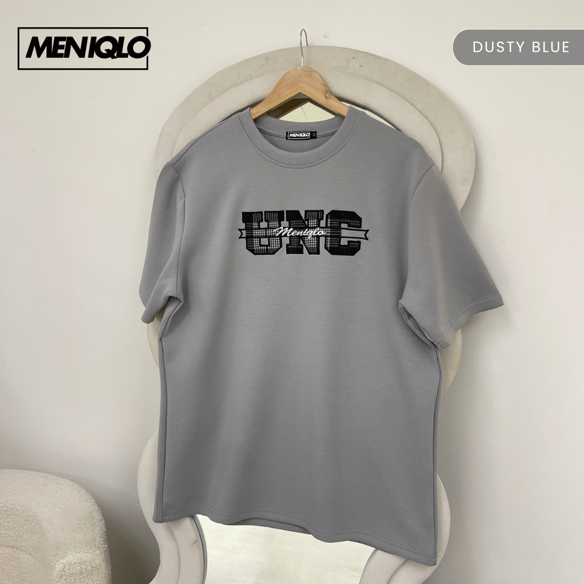 MENIQLO IZZUDIN MINIMAL GRAPHIC SHORT SLEEVE T-SHIRT (310GSM) - MQ1015