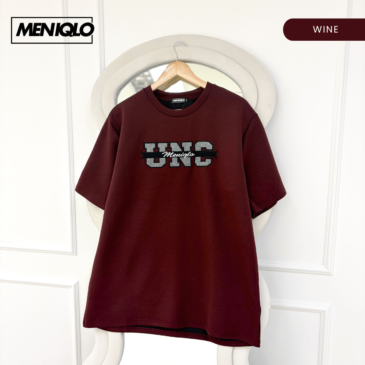 MENIQLO IZZUDIN MINIMAL GRAPHIC SHORT SLEEVE T-SHIRT (310GSM) - MQ1015