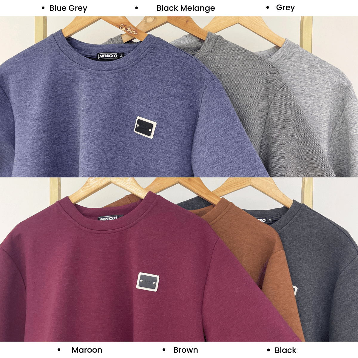 MENIQLO FIKRI MINIMAL PATCH OVERSIZED T-SHIRT-MQ1016